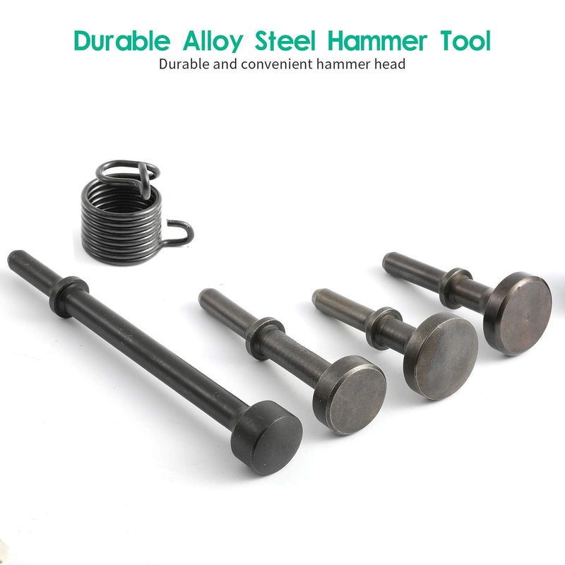 Anndason 5 Pcs Smoothing Pneumatic Air Hammer Pneumatic Chisel Bits Tools Kit Style 1