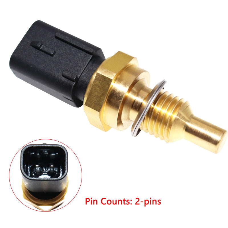 Engine Coolant Fluid Temperature Sensor 68164627AA Compatible with Chrysler 300 Town & Country Dodge Challenger Charger Grand Caravan Jeep Cherokee Wrangler Ram ProMaster 1500 2500 3500 3.6L