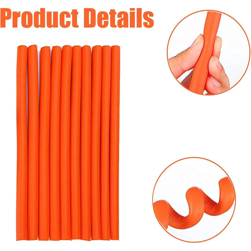 30 Pcs Flexible Hair Rollers - Heatless Curling Rods for Long and Short Hair, Foam Curlers for Sleeping, Styling Tools DIY