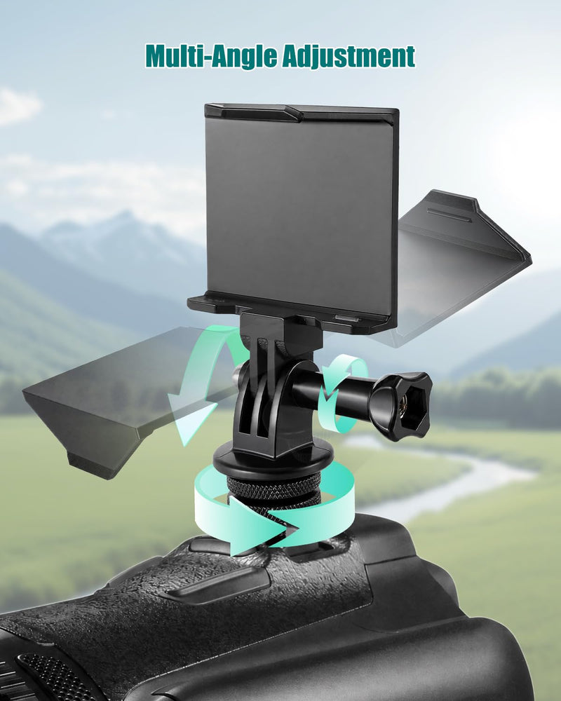 Hot Shoe Mount Fits for ImmersionRC Powerplay, Universal Camera Cold Shoe | Aluminum cold shoe adapter for Professional DSLR Camera Retro Camcorders Transcription HD Digital Direct Recording