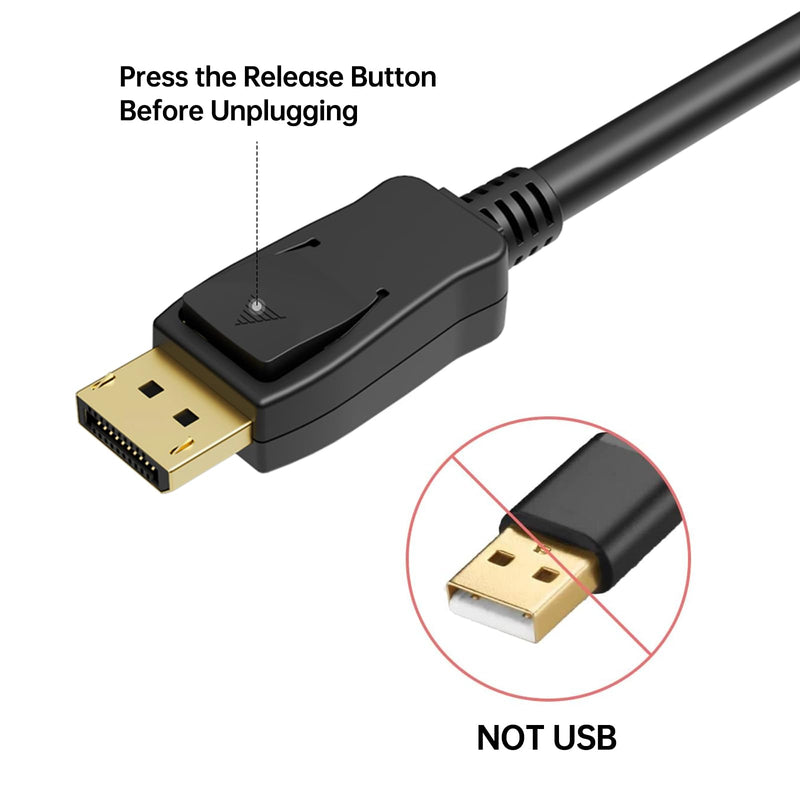 BENFEI 4K DisplayPort to HDMI 6 Feet Cable 5 Pack, Uni-Directional DP 1.2 Computer to HDMI 1.4 Screen Cable Compatible with HP, ThinkPad, AMD, NVIDIA, Desktop Black