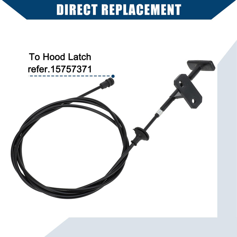 No.14039963 / Hood/Release Cable for Chevrolet Suburban C10 1984-1986 for GMC Suburban C1500 1984-1986 / Hood Control Cable/Durable/Plastic / 1 Pcs/Black