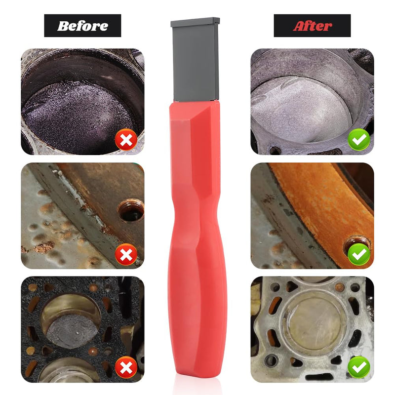 2pcs Carbide Scraper Set 1-1/4 Inch and 5/8 Inch Tough Scraper for Wood Metal Automotive Gasket Removal Durable Carbide Tool