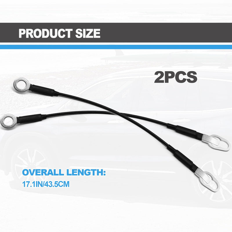 Tailgate Cable Tailgate Lift Support Cables Compatible wit 1993 to 2008 Ford Ranger and 1994 to 2007 Mazda B2300 B3000 B4000, Pack of 2 Tailgate Cable.
