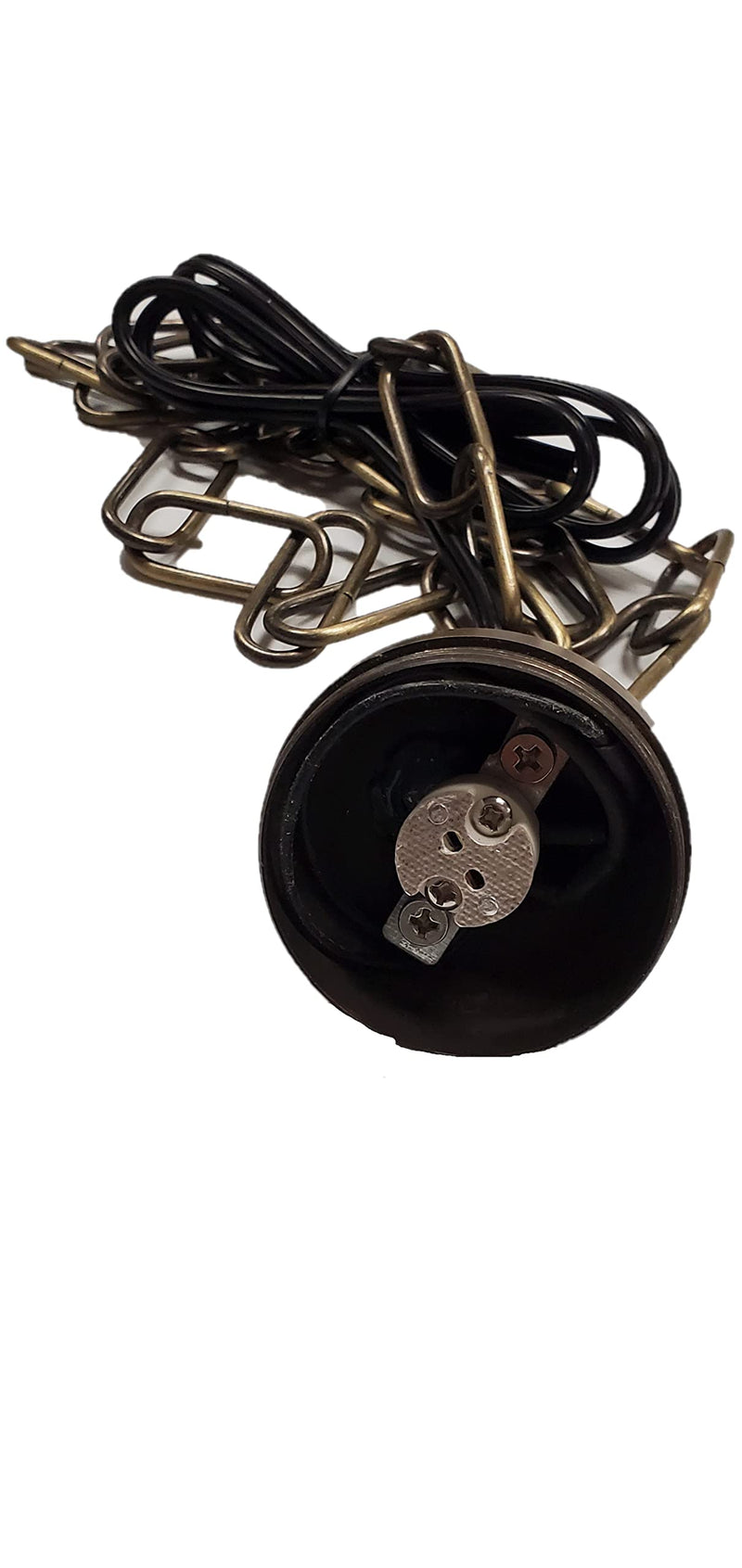 Ironsmith Lighting Products Oil-Rubbed Bronze Hanging Light Fixture - Solid Brass Pendant Lights, LED and Halogen Compatible - Moon Lighting Style Pendant Light Shade