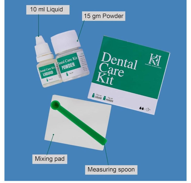Zinc Oxide-Eugenol Dental Cement Kit for Crowns & Bridges Filling
