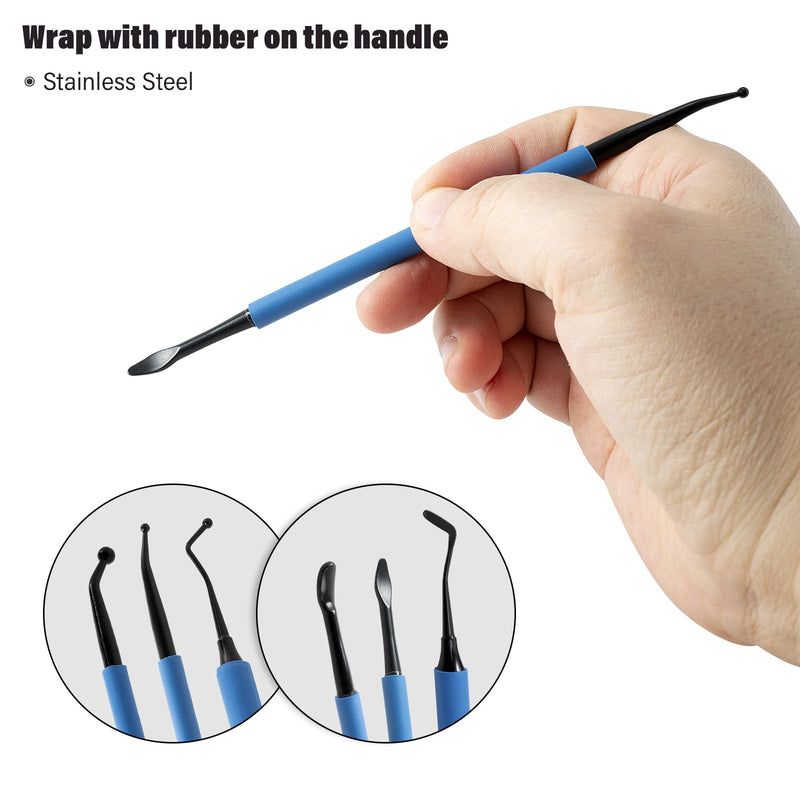 Gomake Window Tinting Kit 3PCS Stainless Steel Lifting Seals Tool for Tucking Vinyl Wrap Along Trim or Molding Area,Car Wrapping,Vinyl Sign,Window Film Installing