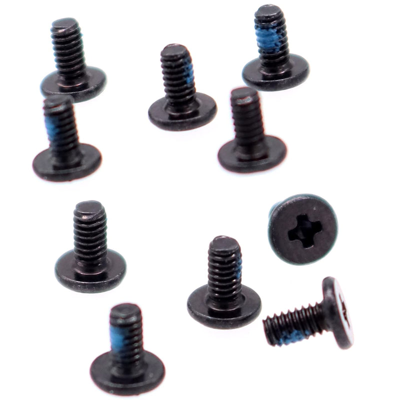 Deal4GO 10-pack M2 x 4 mm replacement Phillips Flat Head Screw w/Nickel Plated for Laptop M.2 SSD Heatsink Screws (Black) 10-Pack M2x 4mm
