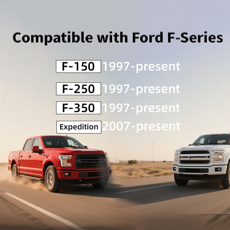 Car Steering Wheel Cover for Ford - Steering Wheel Cover for F150 F250 350, Expedition, Red Large size (15 ½''-16'')