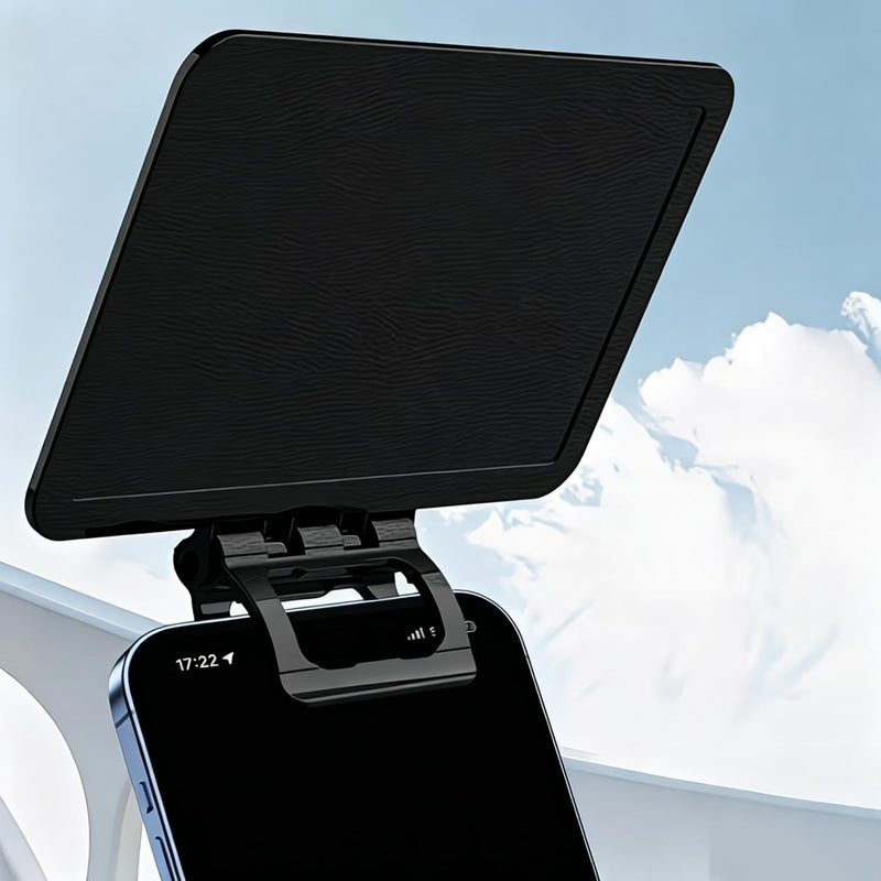 1Pc Universal Car Phone Sunshade Cover - Anti-Glare Anti-Reflection Adjustable Clip-On Shade for All Smartphones, Blocks Sun Glare for Clear Navigation View