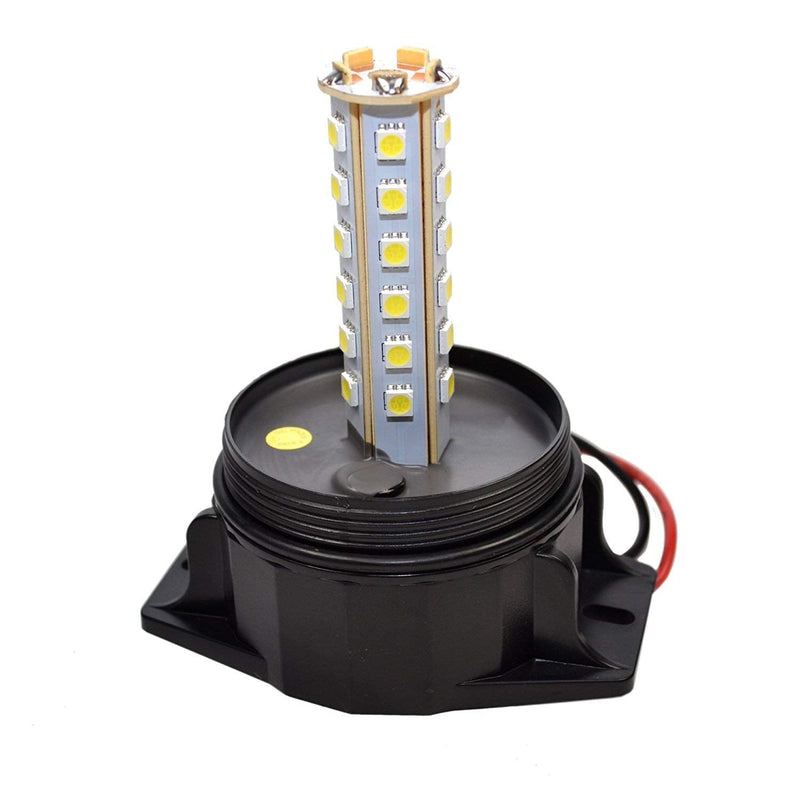  [AUSTRALIA] - HQRP 30-LED 360 Degrees Mini Beacon Amber Warning Strobe Light Compatible with CAT E3500 48V, E4000 36V / 48V, E5000 36V / 48V Electric Rider Forklift