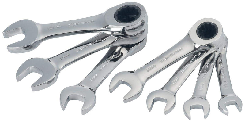 CRAFTSMAN CMMT87025 7-Piece 12-Point Metric Ratchet Wrench Set (Pack of 1)