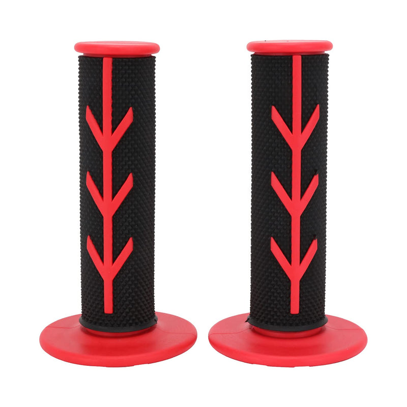 Dirt Bike Grips 7/8” Motorcycle Grips ATV Handlebar Grips Universal for CR125 250 CRF50 80 230 250 TRX450 XR50 70 100 400 CT125 CBR Dirt Pit Bike ATV Enduro Supermoto - Red