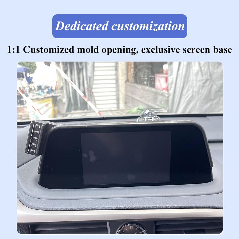 Car Phone Holder for Lexus RX Auto Accessories[Only for 8-inch touchscreen / include：2020-2022 RX350 / RX350L / RX450h / RX450hL's 8" Screen] [XX No Fit Upgrades 12.3-inch Navigation System Screen XX] 2020-2022 All RX 8" Screen