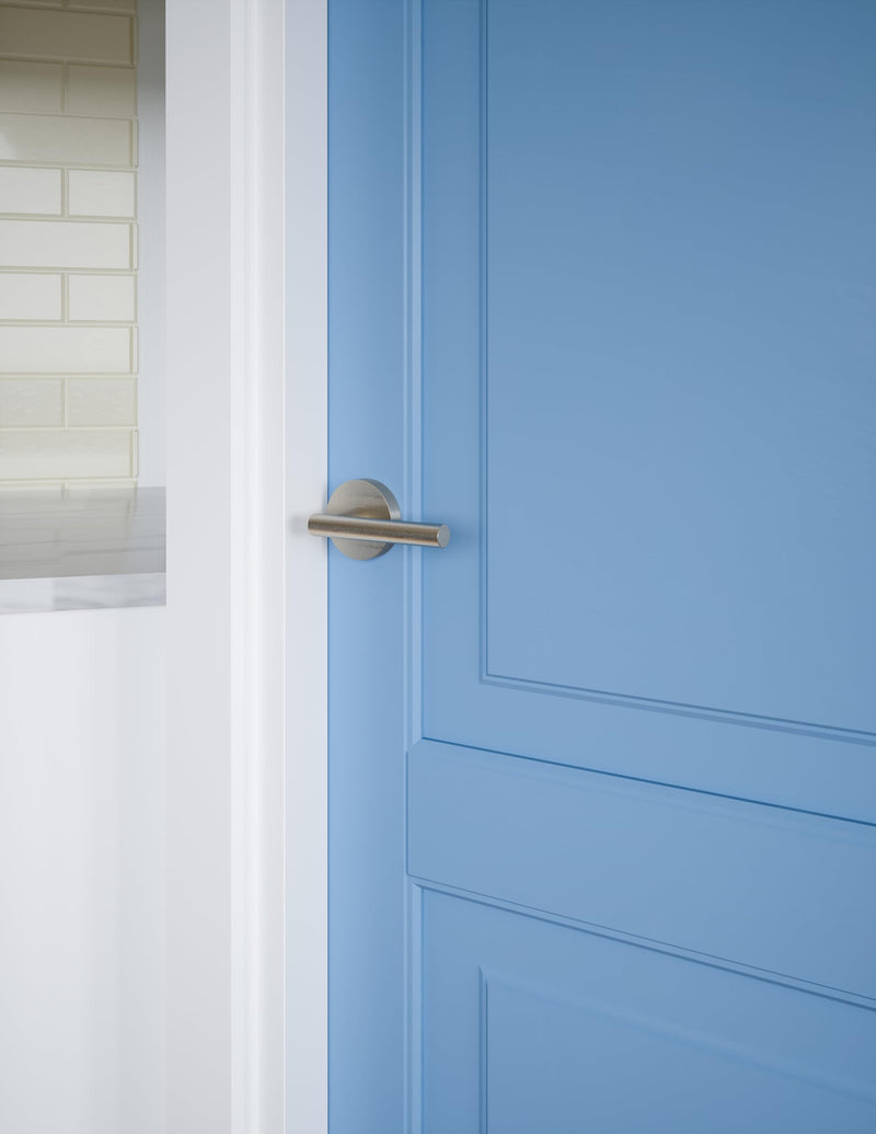 Design House 580944 Eastport Dummy Door Lever Satin Nickel Decorative Lock/Handle