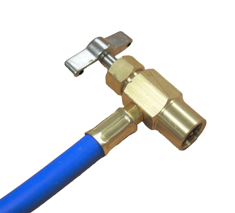 Hoteche Self-Sealing R1234yf A/C Can Tap Gauge Hose Recharge AC Conditioning 1/2" Acme Left Hand Threads HD77