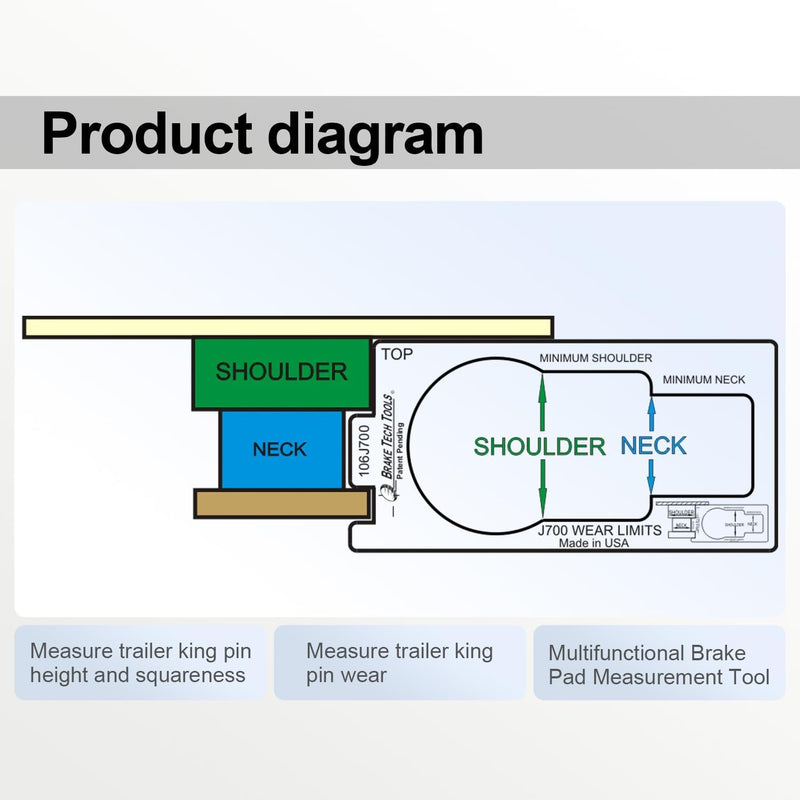 Fifth Wheel King Pin Gauge