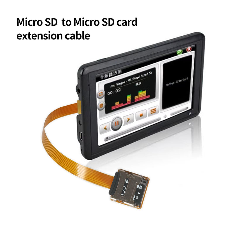 Micro SD to Micro SD Card Extension Cable TF Card Adapter Flexible Male to Female Extension Cord(3.9in/10cm)