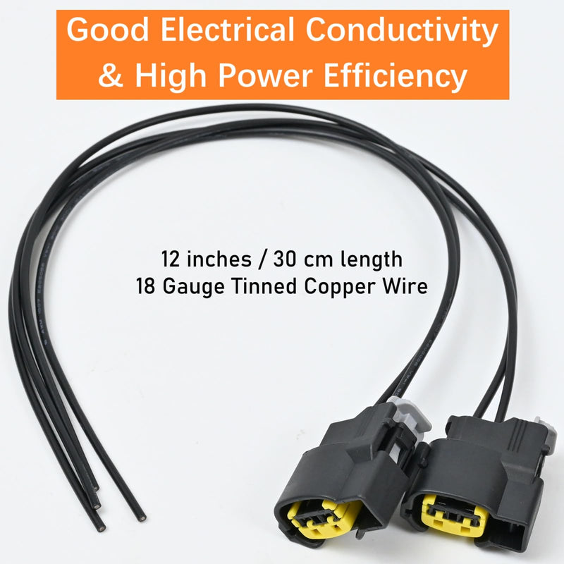 4Pcs Ignition Coil Connector Pigtail Plug Harness fit for Hyundai Accent Elantra Sonata Tucson Veloster Kia Forte Koup Optima Rio Soul 1.6L 1.8L 2.0L 2011-2020 Replace PT2910 S2928 4pcs