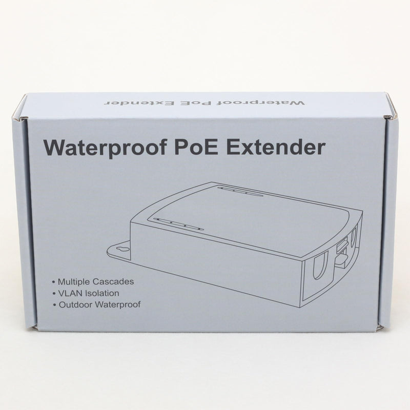 1 to 2 Port PoE Extender Cascade Repeater Outdoor Rainproof 3-Port PoE Switch