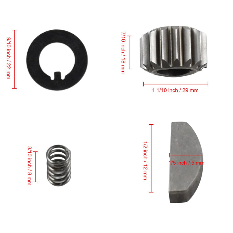 105-3040 Recycler Rear Wheel Pinion Gear Kit Compatible with Toro 22 Rear Wheel Lawn Mower 15 Teeth Pinion Gear Kit 105-3040 65-2720 105-6840 612066 39-9650