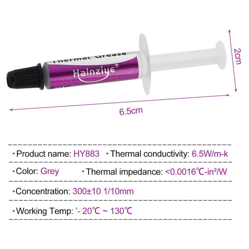 5PCS Thermal Paste Kit HY810 5G/Pcs,Compatible All Processors CPU,GPU -PC,PS4,Collocation Heatsink Thermoelectric Cooler Compatible with Gaming Consoles/Devices