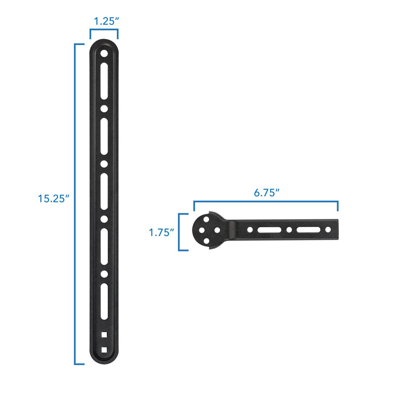 Mount-It! Soundbar Bracket Universal Sound Bar TV Mount for Mounting Above or Under TV, Fits Sonos, Samsung, Sony, Vizio, Adjustable Arm Fits 23 to 65 Inch TVs, 33 Lbs Weight Capacity Black (MI-SB41)