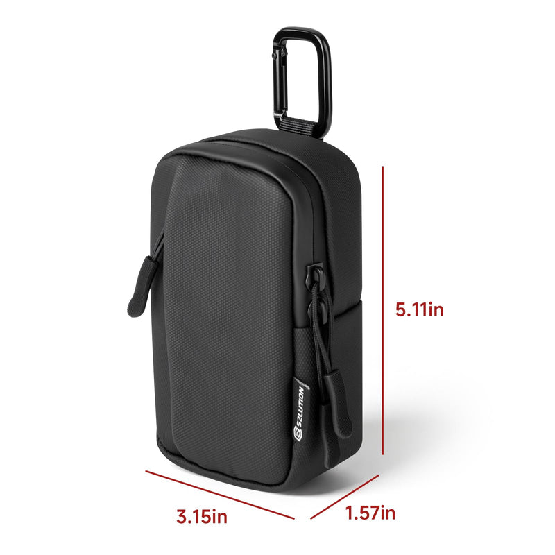 Travel Case for OM SYSTEM OLYMPUS Tough TG-7 TG-6 Camera Pouch | Splash‑Proof Protective Camera Bag with Front Accessory Pocket, for Diving Beach Hiking Outdoor Adventures, Black Case Only