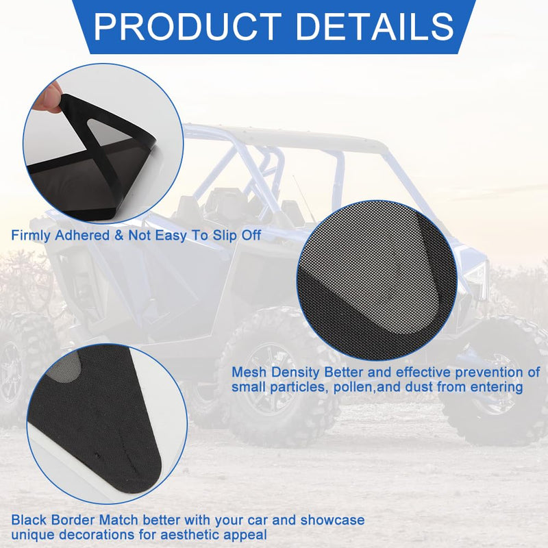 Air Vent Cover Intake Screen for Polaris RZR PRO XP 4 R Turbo R 4 2 PCS Intake Screen Protectors Accessories Fit(Right + Left)