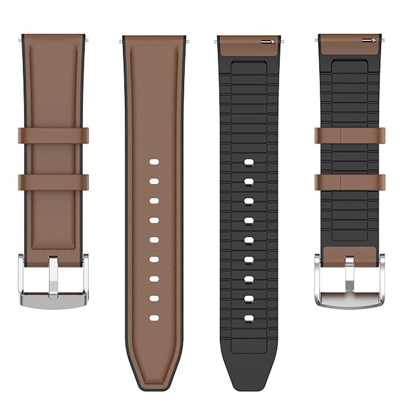 Compatible for Gard Pro Ultra 3 Bands, Leather Silicone Breathable Replacement Smartwatch Strap Wristband Compatible for Gard Pro Ultra 3, ULTRA 2+, HEALTH 3 48mm, 41mm, HEALTH 2+, 2 Smart Watch Brown 22mm size band