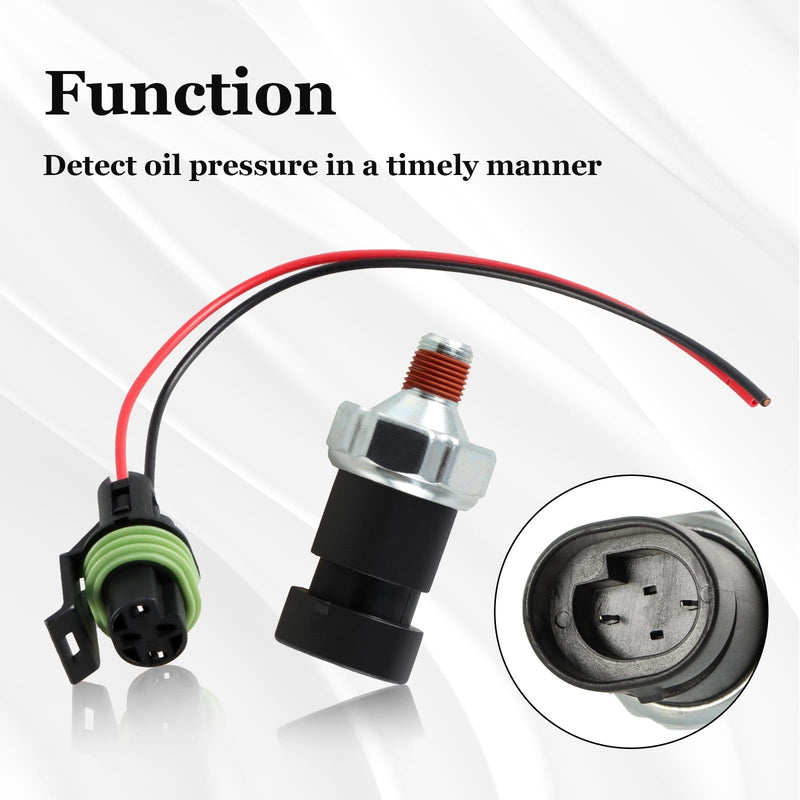 Oil Pressure Fuel Pump Pressure Shut Sensor Switch Compatible with Mercruiser (Quicksilver) 4.3L 5.0L 5.7L 305 454,7.4L 8.2L 502 v8 Engines Replace#: 87-864252A01