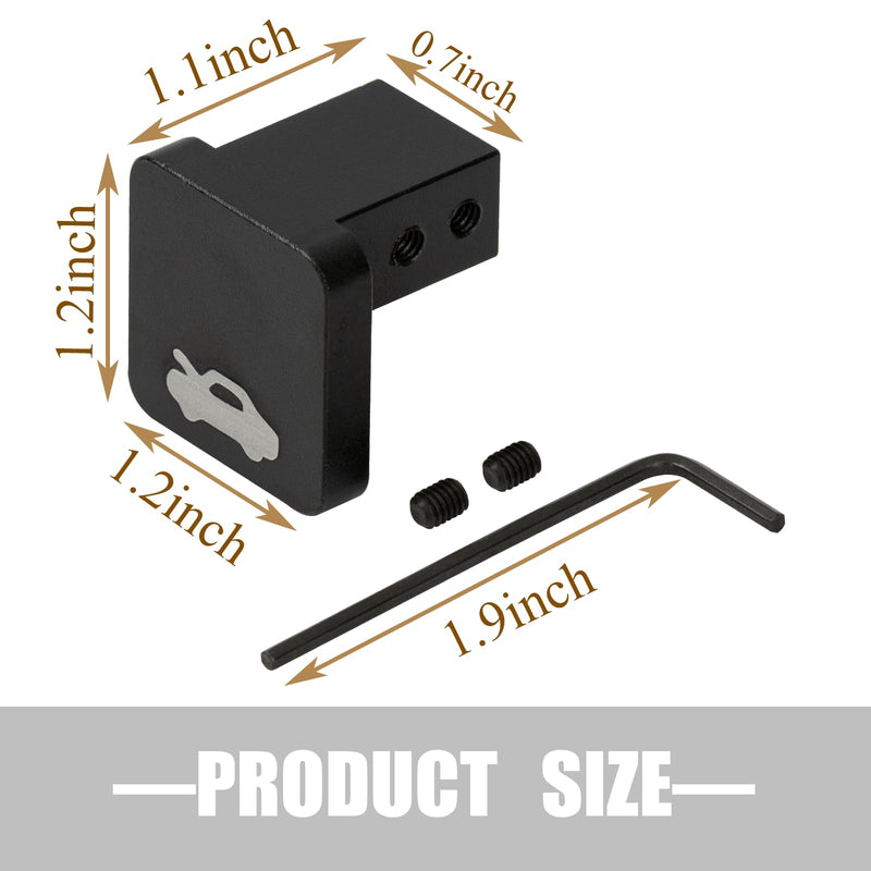 Aluminium Hood Latch Release Handle Cable Repair Kit Replacement for Civic 1996-2011, CRV 1997-2006, Element 2003-2011, Ridgeline 2006-2014 Black
