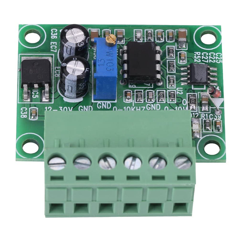 0-10KHz to 0-10V Frequency to Voltage Converter Module F/V Digital to Analog Board for Switching PLC and VFD Inverter PWM to Voltage Digital Analog Board