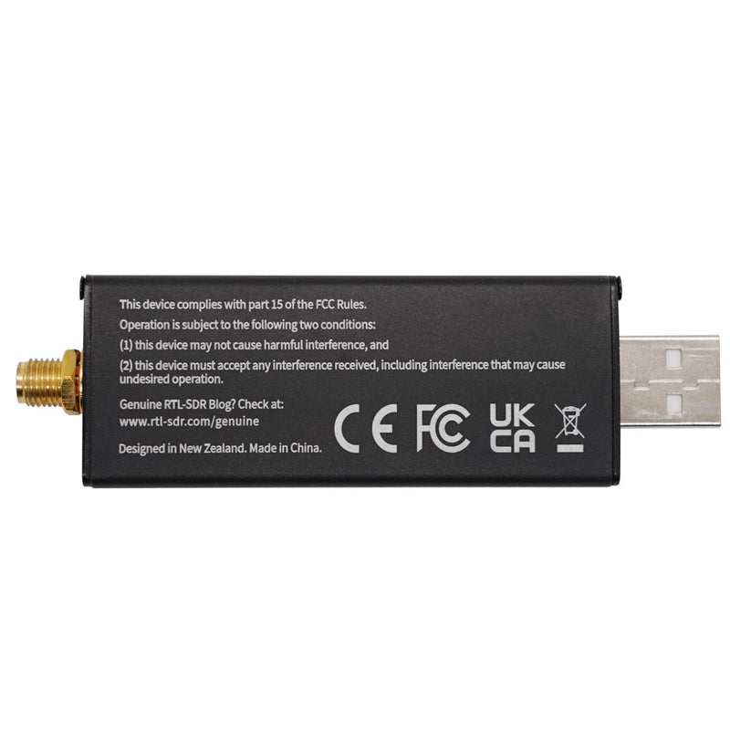 RTL-SDR Blog V3 R860 RTL2832U 1PPM TCXO SMA Software Defined Radio (Dongle Only) (Black) Black