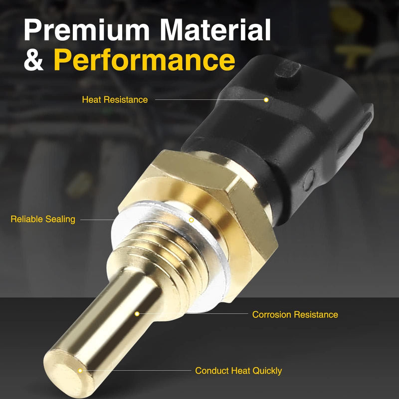 A-Premium Engine Coolant Temperature Sensor Compatible with Polaris Ranger 500 570 700 800 900 RZR 570 800 900 Sportsman 450 570 700
