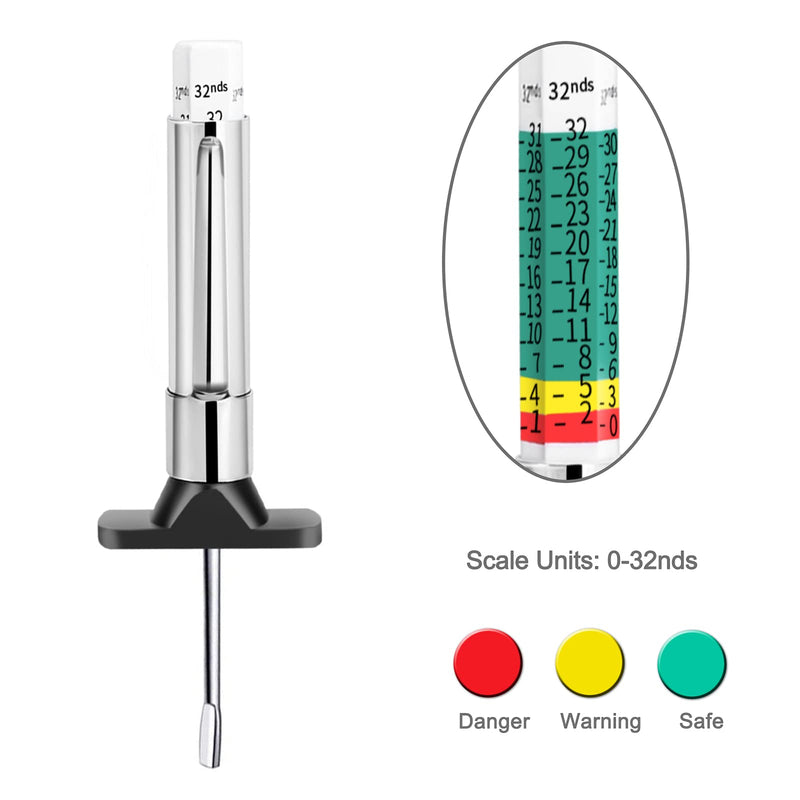 Godeson 88702 Smart Color Coded Tire Tread Depth Gauge (Pack of 35) 35 Pack