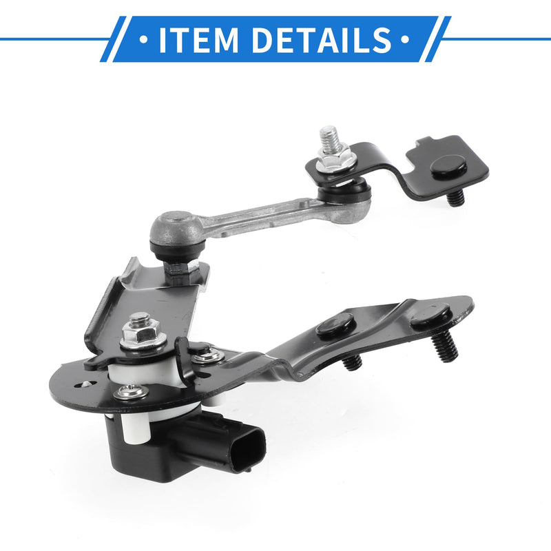 Air Suspension Ride Height Level Sensor Compatible for Subaru Outback Legacy 15-19, Durable ABS Plastic Black Rear Left Side Headlight Level Sensor