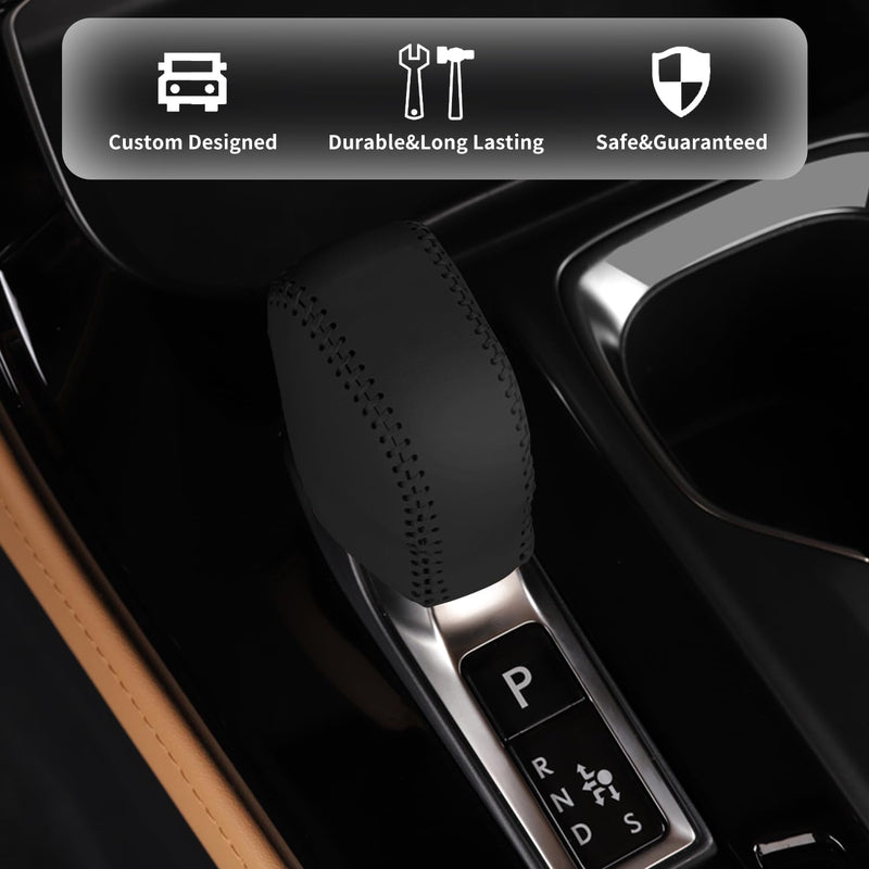 Custom Interior Accessories for Lexus NX 250 350 350h 450h+ 2022 2023 RX 350 350h 450h+ 500h Leather Automatic Gear Shift Knob Cover, Transmission Boots Shift Lever Sheath RX NX Gear Shift Knob Black