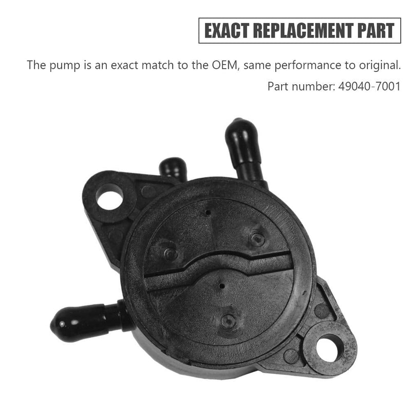 Fuel Pump 2439304S 2439316S 808656 49040-7001 Compatible with Kawasaki 15HP-25HP Engine Kohler 17HP-25HP Engine Briggs Stratton Honda GX610 GX620 GX670 GXV520 GXV530 GXV610 GXV620 GXV670