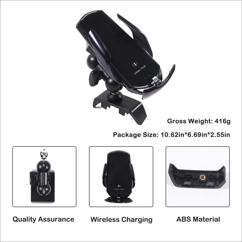 Car Dashboard Phone Holder Compatible with Toyota Tundra/Sequoia 2022-2025 Car Center Console Dash Panel Clip Cell Phone Holder Multifunctional Phone Mount Phone Stand Accessories Fits All Smartphones Type-B(Right)