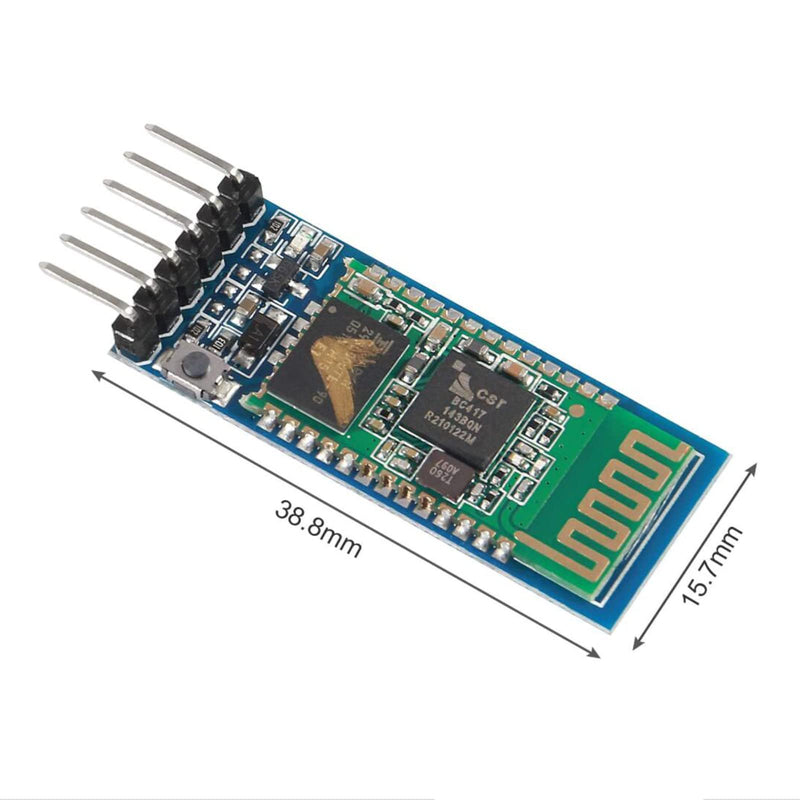 4pcs HC-05 Wireless Bluetooth RF Transceiver Master Slave Integrated Bluetooth Module 6 Pin Wireless Serial Port Communication BT Module