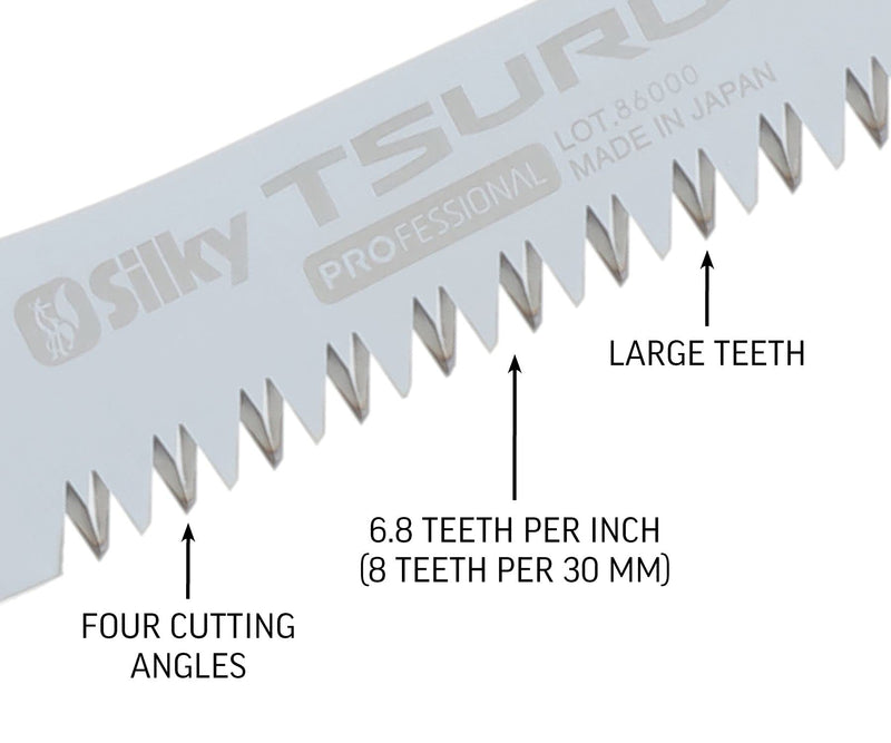 Silky Replacement Blade Only TSURUGI Straight Blade 200mm Large Teeth (451-20) 200 mm, Large Teeth