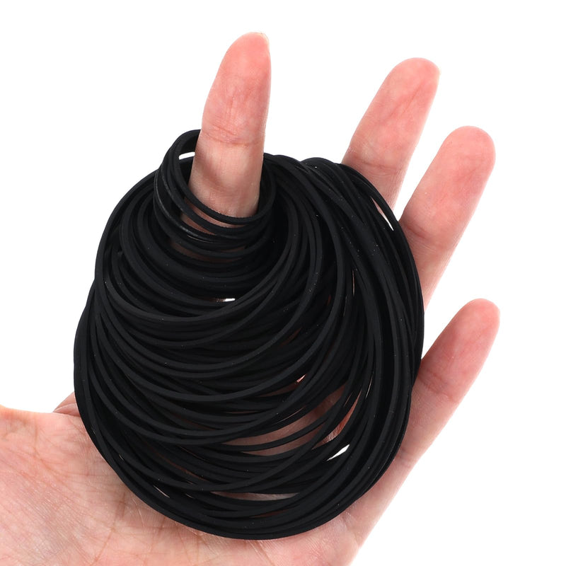 150pcs Cassette Belts,VCR Belts, Record Player Belt Replacement 20-120mm, Repair and Maintenance Hybrid Flat Cassette Player Belt, for DVD CD LD VCR Repeater Drive 1mm Width