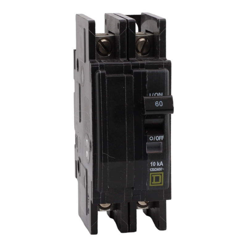 SCHNEIDER ELECTRIC QOU260 Miniature Circuit Breaker 120/240V 60-Amp LD CTR Hom Mlo 240V 125A 1 Ph 4SP Nema3R