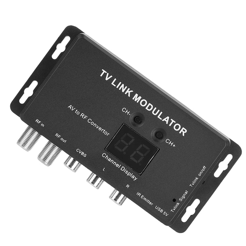 Generic UHF Modulator, AV to RF Converter with Adjustable Audio Video Output Level, Compatible with Set Top Box, for Local CATV System PAL Optional