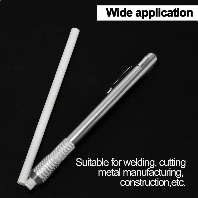 Gutimore Round Soapstone Holder 2pcs Round Soapstone Pencils with 14pcs Soapstone Refills for Welding,Metal Fabrication, Construction, and Textile