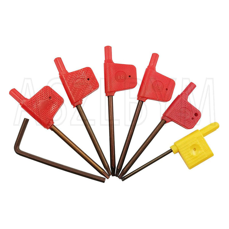 7PCS 3/8" Shank Indexable Carbide Lathe Turning Tool Holder Set Cutting Tools for Turning Grooving Threading Boring Bar with Carbide Turning Insert MGMN150-G CCMT21.51 DCMT21.51 11ER 11IR