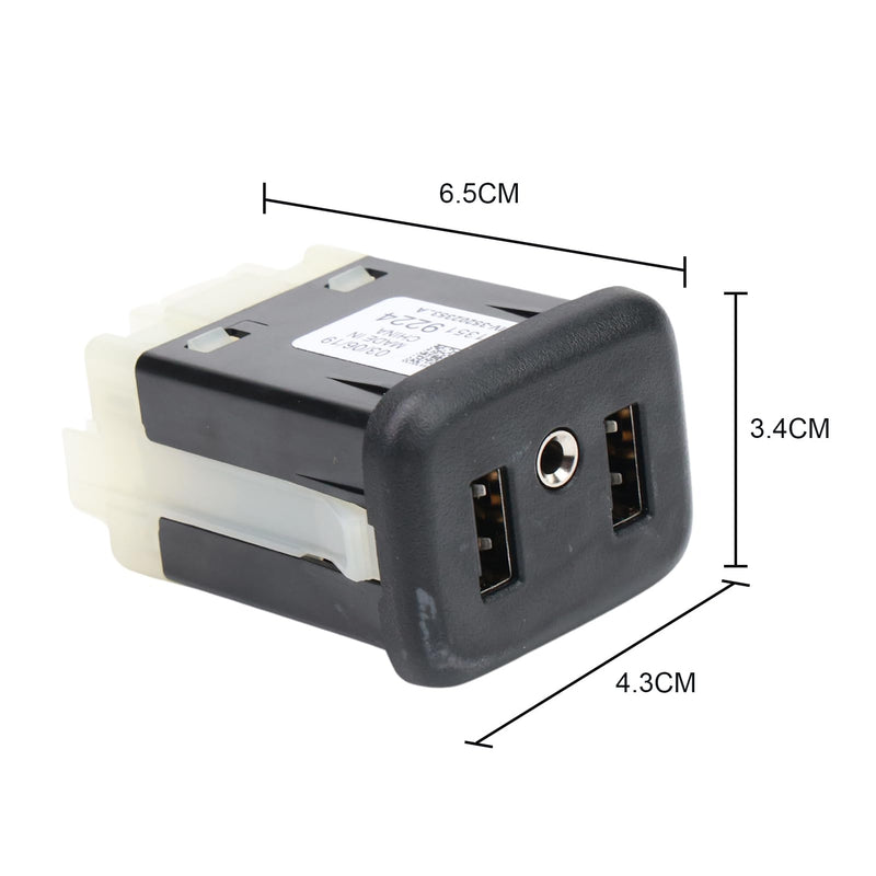 13519224 USB Port, AUX Interface Jack Compatible with Chevy Buick Cadillac GMC New Cruze Equinox Camaro New Lacrosse Verano Envision GL8S Velite5 Enclave