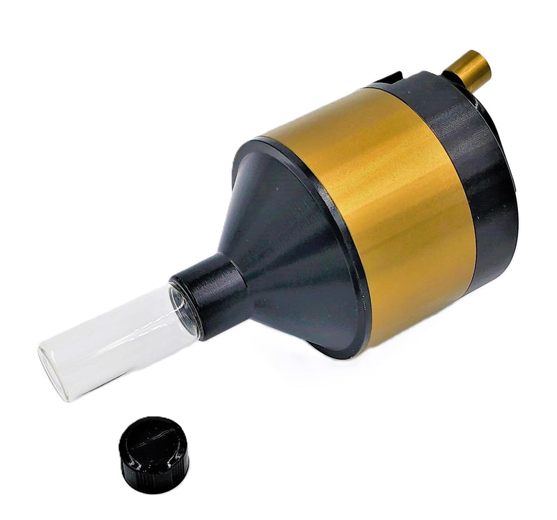 Coarse to Fine Spice Mill, Black and Gold Color