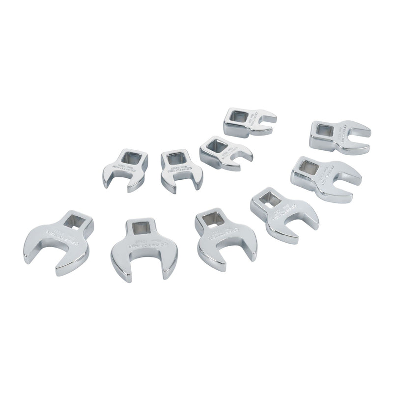 CRAFTSMAN Crowfoot Wrench Set, Open End, MM, 10 Piece (CMMT12053LZ) (Pack of 1)